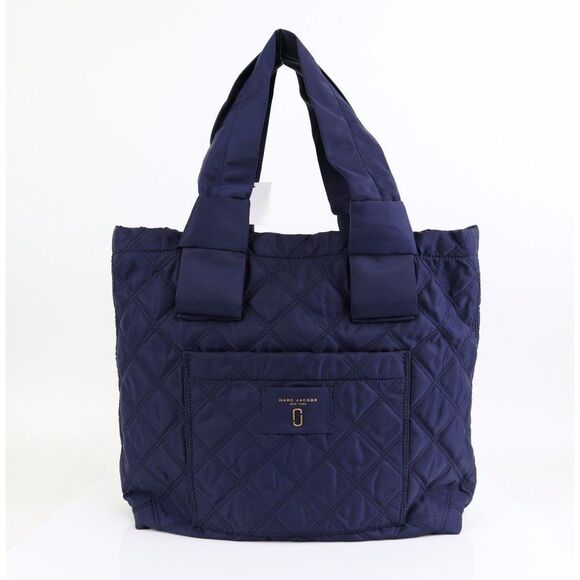 NWT Marc Jacobs NYLON QUILTED Large Bag Tote MIDNIGHT BLUE - Picture 3 of 12